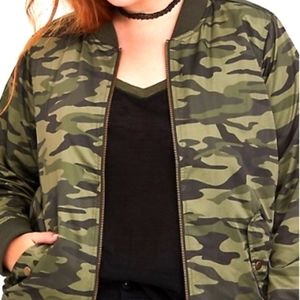 Torrid Camo Bomber Jacket
